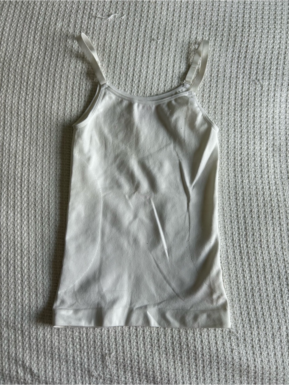 Shapermint White Slim Fit Tank Top